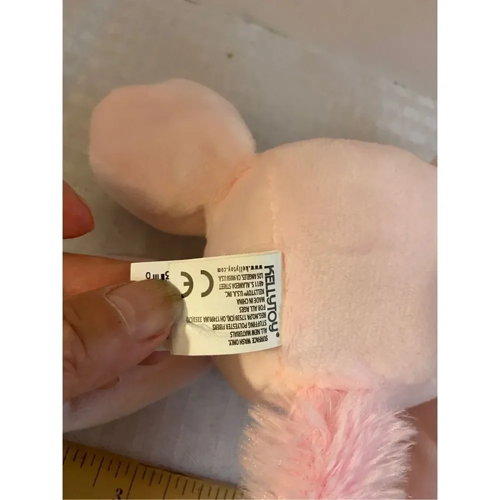2‎ Pink unicorn plush rattle Kelly toys clip lot twins